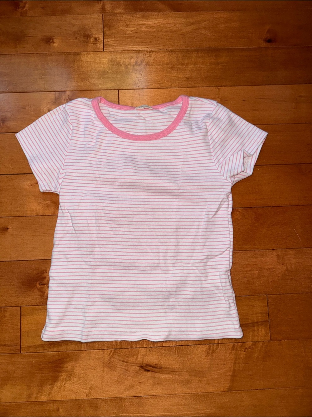 Brandy Melville Pink Stripe tee